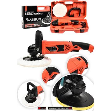 Assur 1200W 180 mm Devir Ayarlı Polisaj Makinesi