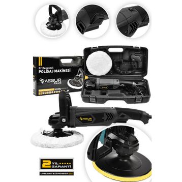 Assur 1200W 180 mm Devir Ayarlı Polisaj Makinesi
