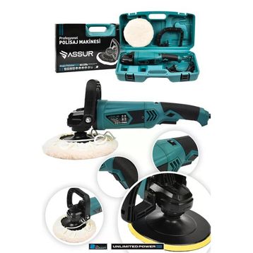 Assur 1200W 180 mm Devir Ayarlı Polisaj Makinesi