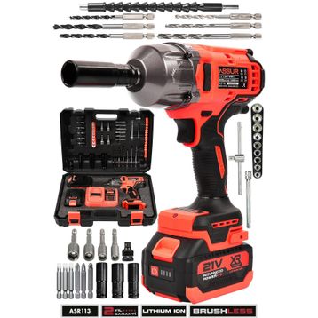 Assur ASR113 2x2 Ah Akülü Somun Sıkma Makinesi