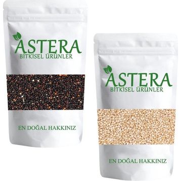 Astera 1 kg Glutensiz Siyah Kinoa + 1 kg Glutensiz Beyaz Kinoa