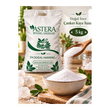 Astera 5 kg İnce Sofralık Rafine Edilmemiş İyotsuz Çankırı Kaya Tuzu