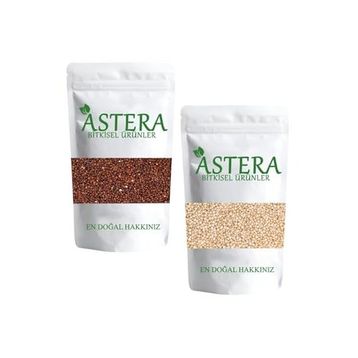 Astera 50 gr Kırmızı Kinoa Tohumu + 50 gr Beyaz Kinoa Tohumu