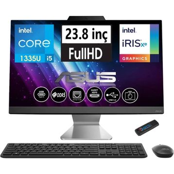 Asus A3402WBAK-I58512B0D Intel Core I5-1335U 8 GB 512 GB SSD 23.8 inç Freedos All-In-One PC