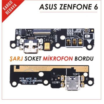 Asus A600CG A601CG Zenfone 6 Şarj Soketli Mikrofon Bordu