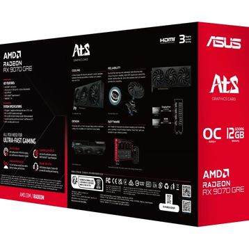 Asus ATS Radeon RX 9070 GRE OC ATS-RX9070GRE-O12G GDDR6 12 GB Ekran Kartı