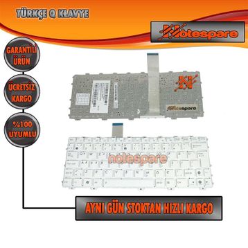 Asus EEE PC X101CH-WHI044S Beyaz Notebook Klavye