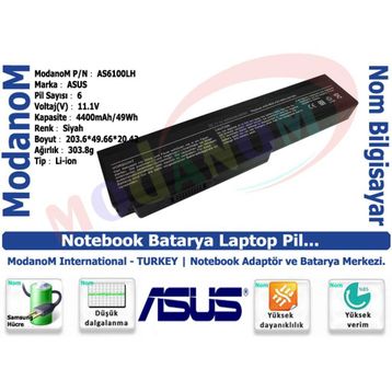 Asus G60J G60JX Uyumlu Notebook Batarya