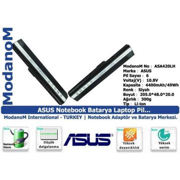 Asus K52JR-392V K52JR-EX392R Uyumlu Notebook Batarya
