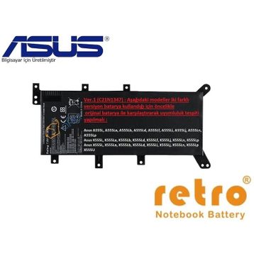 Asus K555D K555Da K555Dg Notebook Bataryası
