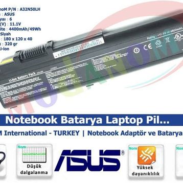 Asus N53SN-SZ002V XEO A32-N61 A32-M50 Uyumlu Notebook Batarya