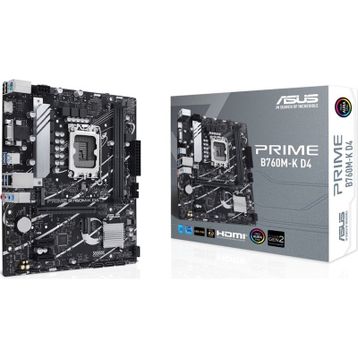 Asus Prime B760M-K D4 B760 DDR4 VGA GLan 2.5G mATX HD US32 M2 RGB 1700P Anakart