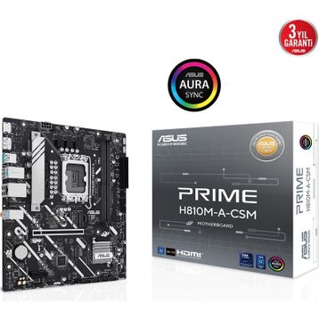 Asus Prime H810M-A-CSM Intel LGA1851 DDR5 Micro ATX Anakart