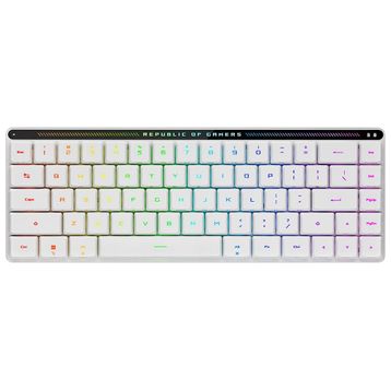 Asus Rog Falchion RX Low Profile Red Switch Rgb Kablosuz Türkçe Mekanik Beyaz Gaming Klavye