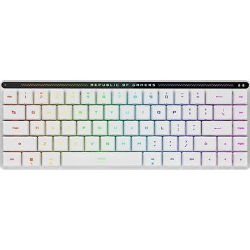 Asus Rog Falchion RX Low Profile Red Switch Rgb Kablosuz Türkçe Mekanik Beyaz Gaming Klavye