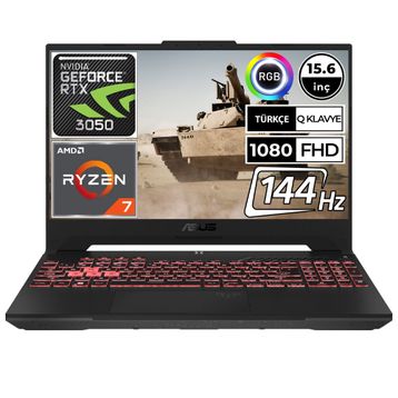 Asus TUF Gaming A15 FA507RC-HN058A3 Ryzen7 6800H 32GB 512SSD RTX3050 15.6 Dizüstü Bilgisayar