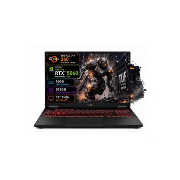 Asus TUF Gaming A16 FA608UMI-TU166 Ryzen 7 260 16GB RAM 512GB SSD RTX 5060 FreeDOS 16 inç Gaming Laptop