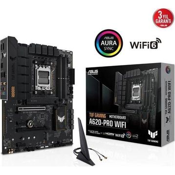 Asus TUF Gaming A620-PRO WiFi AMD AM5 DDR5 Micro ATX Anakart