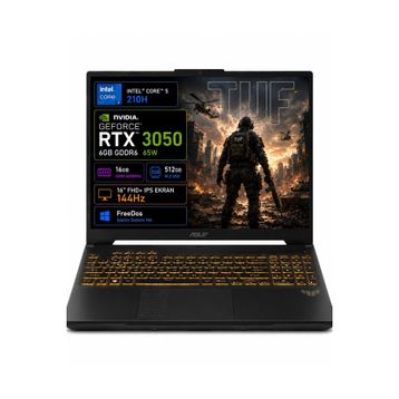 Asus TUF Gaming F16 FX607VJB-RL037 Core 5 210H 16GB RAM 512GB SSD 6GB RTX 3050 FreeDOS 16 inç Gaming Laptop