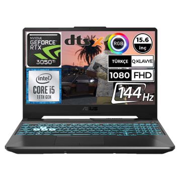 Asus TUF Gaming FX506HE-HN011 Intel Core i5 11400H 8GB 512GB SSD RTX 3050Ti Freedos 15.6 Dizüstü Bilgisayar