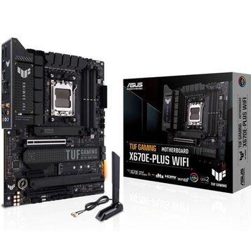 Asus TUF Gaming X670E Plus Wifi Soket AM5 6400MHz OC DDR5 DP HDMI AURA RGB ATX Anakart