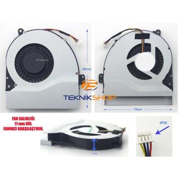 Asus X550V-X550VB-X550VC-X550VL Laptop Fan