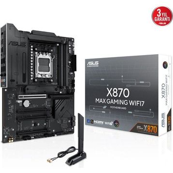 Asus X870 Max Gaming WIFI7 AMD AM5 DDR5 ATX Anakart