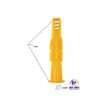 Asy Yapı 10 mm 50 Adet Roket Dübel