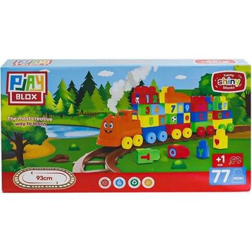 Asya Oyuncak 2397 Playblox 77 Parça Tren Seti