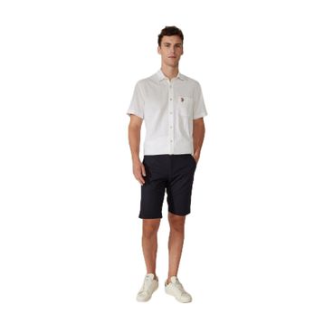 AT.P.CO 5003039535 Koyu Mavi Erkek Normal Bel Slim Fit Bermuda Şort
