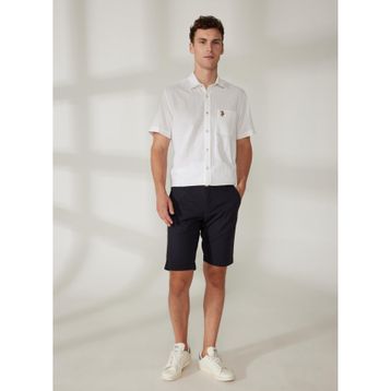 AT.P.CO 5003039535 Koyu Mavi Erkek Normal Bel Slim Fit Bermuda Şort
