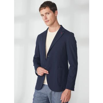 AT.P.CO A262ALAN60JR018 Lacivert Uzun Cepli Slim Fit Yazlık Erkek Ceket