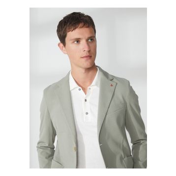 AT.P.CO A262ALAN60JR018 Yeşil Uzun Cepli Slim Fit Yazlık Erkek Ceket
