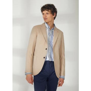 AT.P.CO A262ALAN60TF240 Kahve Uzun Cepli Slim Fit Yazlık Erkek Ceket