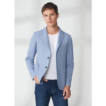 AT.P.CO A262ALAN60TF240 Mavi Uzun Cepli Slim Fit Yazlık Erkek Ceket