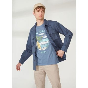 AT.P.CO A263ORLANDO661TC502B Lacivert Uzun Cepli Slim Fit Yazlık Erkek Ceket