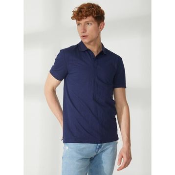AT.P.CO A265P75343 Lacivert Polo Erkek T-Shirt