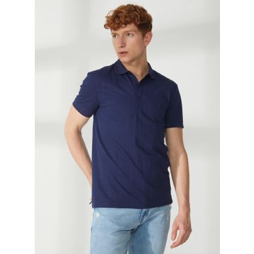 AT.P.CO A265P75343 Lacivert Polo Erkek T-Shirt