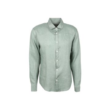 AT.P.CO A266CARLL20 Yeşil Slim Fit Düğmeli Yaka Erkek Gömlek