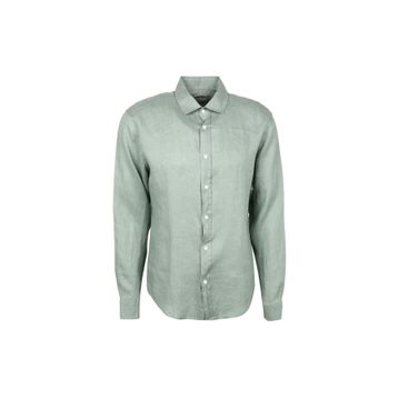 AT.P.CO A266CARLL20 Yeşil Slim Fit Düğmeli Yaka Erkek Gömlek
