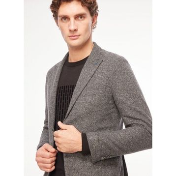AT.P.CO A272ROGER689L064 Koyu Gri Slim Fit Erkek Ceket