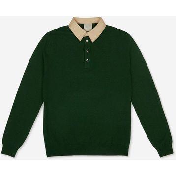 AT.P.CO A274A05L128 Yeşil Polo Yaka Slim Fit Erkek Kazak