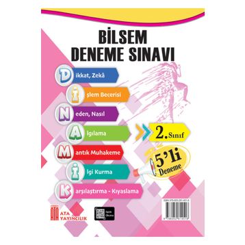 Ata Yayıncılık 2. Sınıf Bilsem 5'li Deneme Sınavı