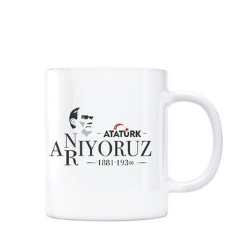 Atatürk Anıyoruz Arıyoruz Kupa Bardak