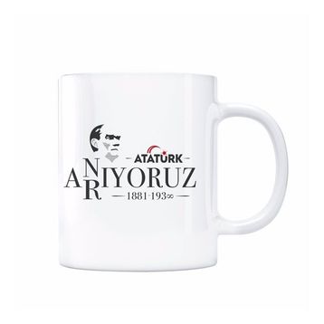 Atatürk Anıyoruz Arıyoruz Kupa Bardak