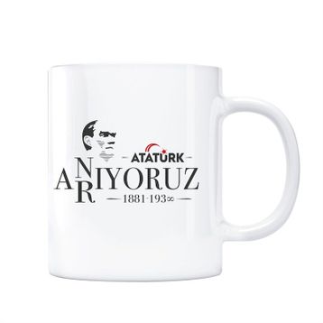 Atatürk Anıyoruz Arıyoruz Kupa Bardak