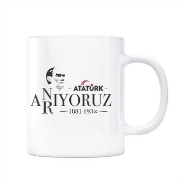 Atatürk Anıyoruz Arıyoruz Kupa Bardak