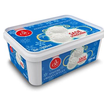 Atatürk Orman Çiftliği 1000 ml Sade Dondurma