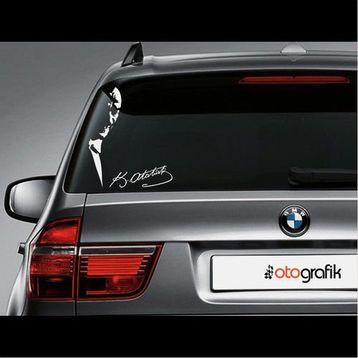 Atatürk Silüeti ve İmza Sticker