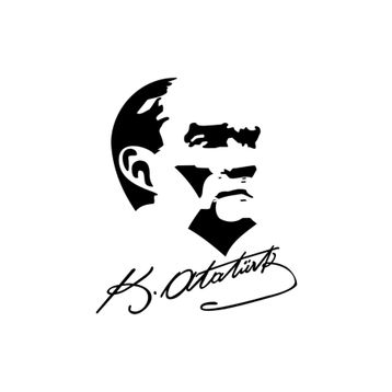 Atatürk Silüeti ve İmza Sticker